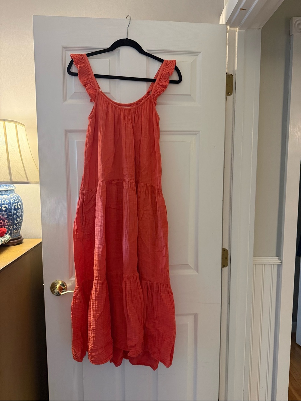 XiRENA Coral Gauze Tiered Maxi Dress